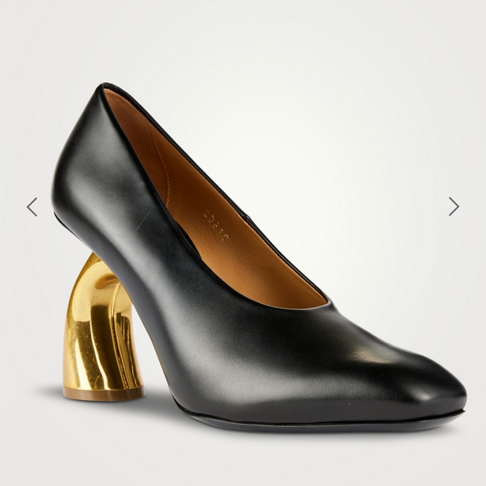 DRIES VAN NOTEN
Curved-Heel Leather Pumps, 36.5 NEW - Picture 2 of 16